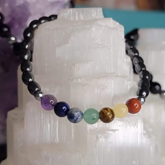 Jewelry - 7 chakra bracelet real stones